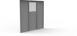 Partition - Perforated Door / Solid Sides- Sprinter Std Roof, NV High Roof, ProMaster Std/High Roof