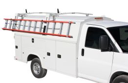 Drop Down Ladder Rack - Single - Low Roof Covered Service Body