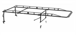 The Pro Rack Leg & Bars Kit - Service Body, 8’ Body, Extended Cab, Black