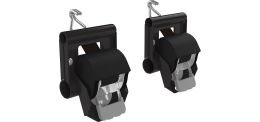 Retractable Ratchet Straps with Pro III Mount Brackets - 2" W x 7' L - Pair