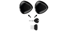 BLACKSTONE SLAM Lock (Silver, 2 pcs, 4 keys)